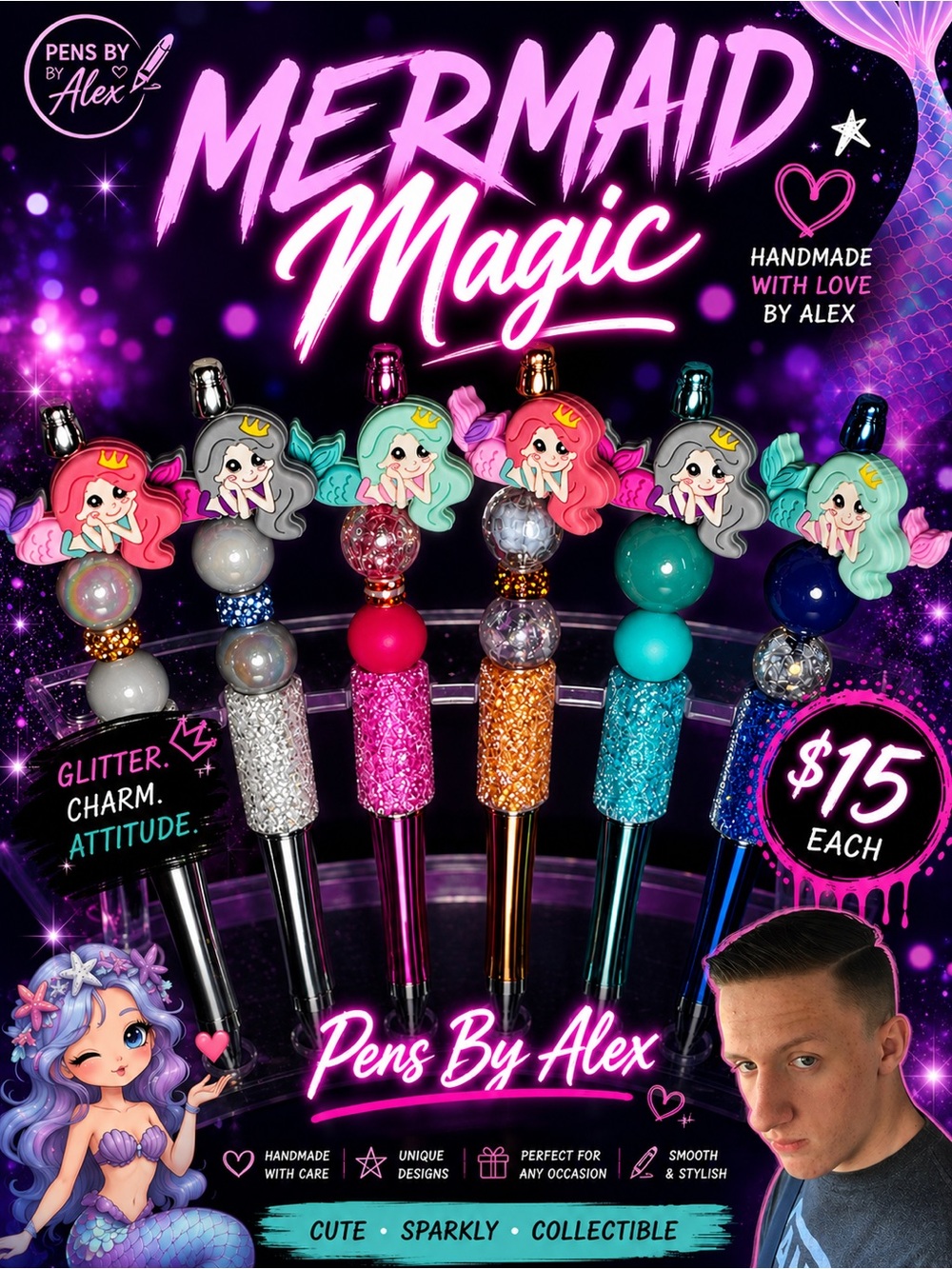 Pens By Alex - Mermaids